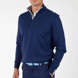 🏌️‍♂️⛳️Bobby Jones - Signature Leaderboard Pima Cotton Quarter-Zip Pullover